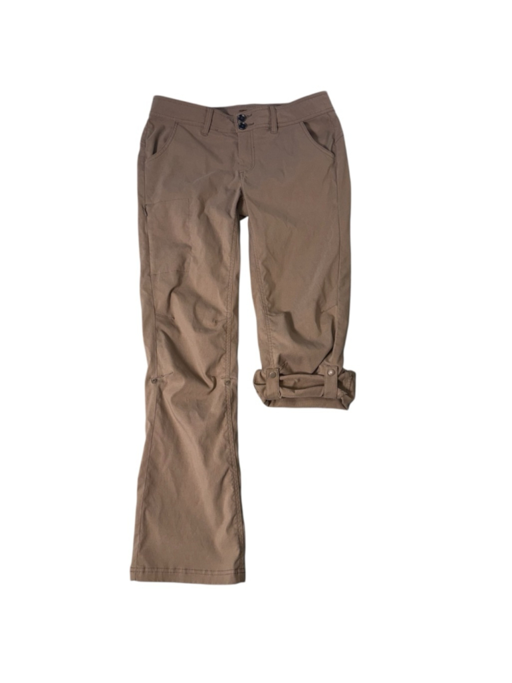 Prana Halle Pant Hiking Outdoor Tan Standard Fit Stretch Boot Size 8 Gorpcore - Picture 2 of 15